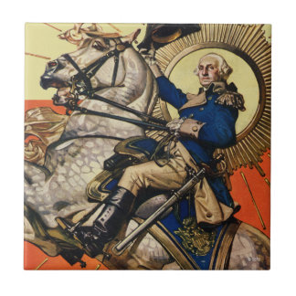 George Washington zu Pferd Fliese