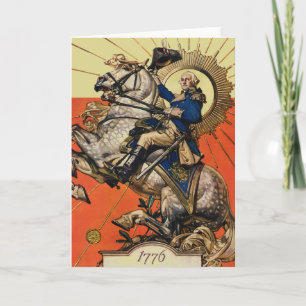 George Washington zu Pferd Karte