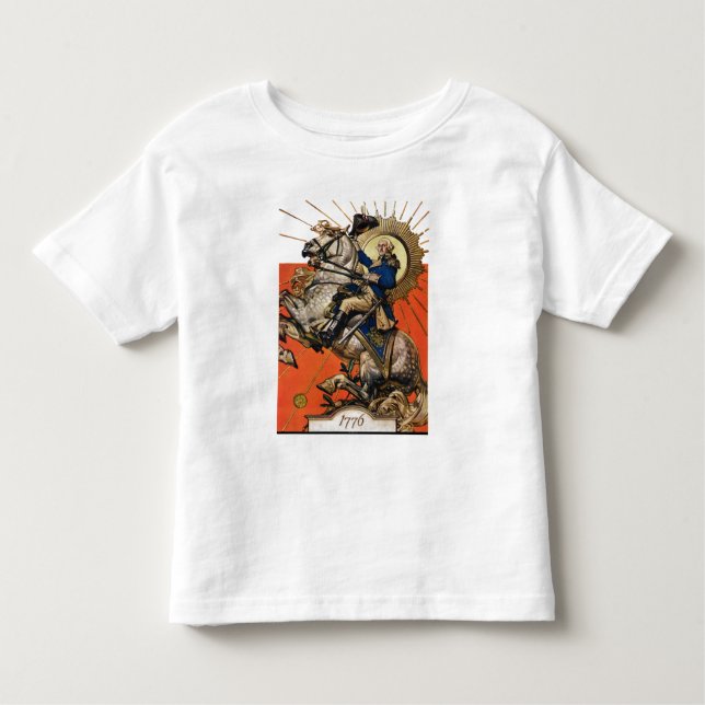 George Washington zu Pferd Kleinkind T-shirt (Vorderseite)
