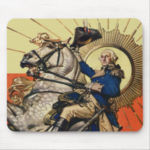 George Washington zu Pferd Mousepad
