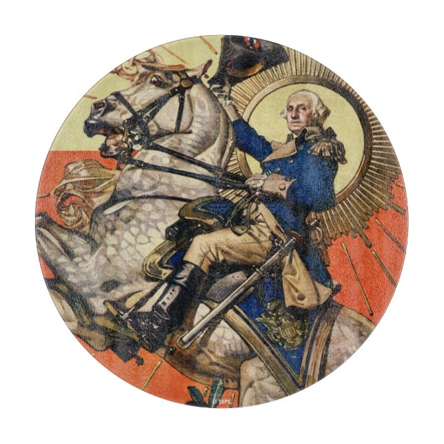 George Washington zu Pferd Schneidebrett (Vorderseite)