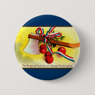 George Washingtons Beilkirschen Button
