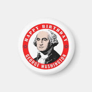 George Washingtons Geburtstag Magnet
