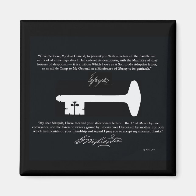 George Washingtons "Liberty Key Magnet" Magnet (Vorne)