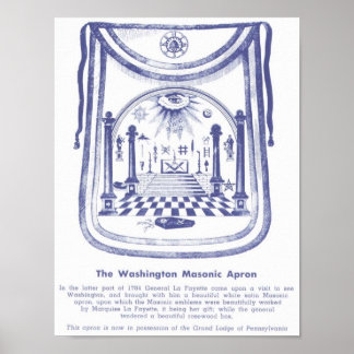 George Washingtons monumentale Schürze Poster