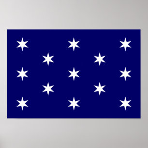George Washingtons Persönliche Flagge Poster