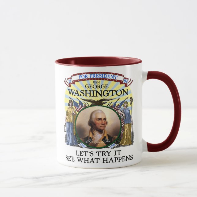 George Washingtonwahl-Tasse 1789 Tasse (Rechts)