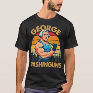 George Washinguns Gym Funny Vintage Sunset Art T-Shirt