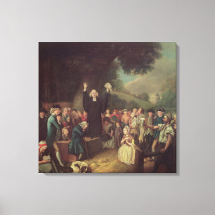 George Whitefield predigt Leinwanddruck