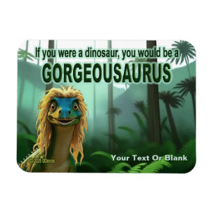 Georgeousaurus Blond Dinosaur Magnet