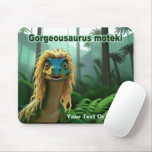 Georgeousaurus Blond Dinosaur Mousepad