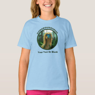 Georgeousaurus Blond Dinosaur T-Shirt