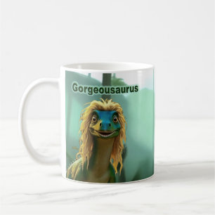 Georgeousaurus Blonder Dinosaurier Kaffeetasse
