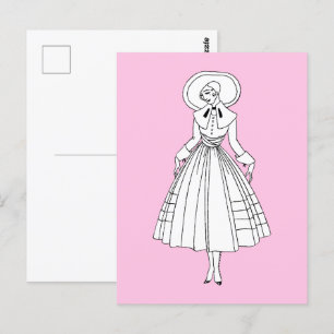 Georges Barbier 1920er Fashion Illustration Postkarte