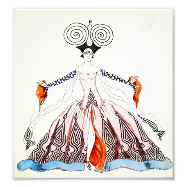 Georges Barbier Art Deco Fashion Print Fotodruck (Vorne)