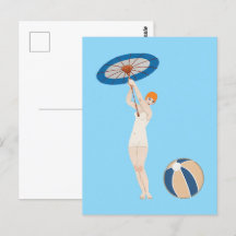 Georges Barbier Au Lido 1924 Fashion Illustration