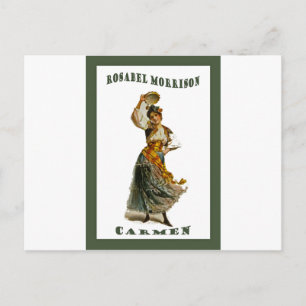 Georges Bizets Carmen ~ Rosabel Morrison 1896 Postkarte