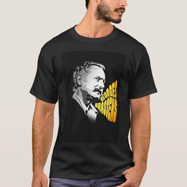 Georges Brassens T-Shirt (Vorderseite)