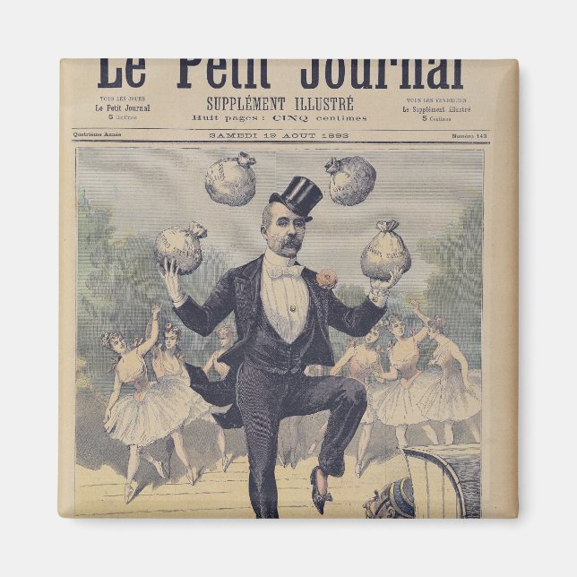 Georges Clemenceau Jonglierbeutel Magnet (Vorne)