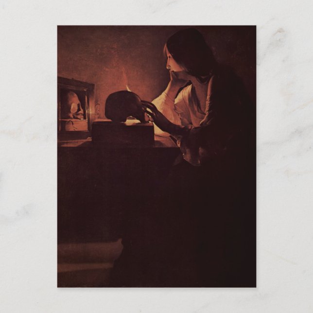 Georges de La Tour Art Postkarte (Vorderseite)