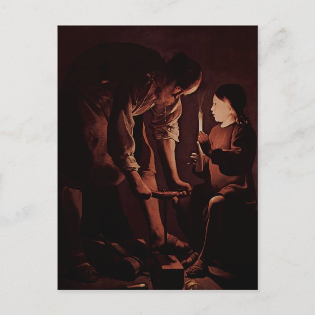 Georges de La Tour Art Postkarte (Vorderseite)