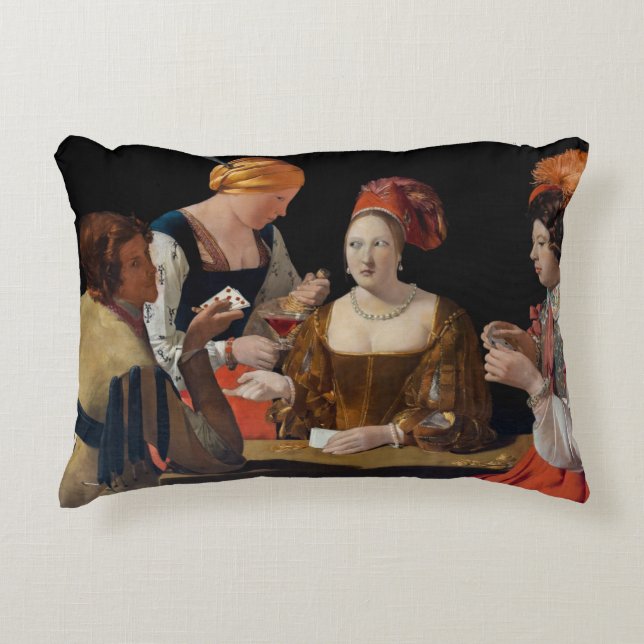 Georges de la Tour - Cheat with Ace of Diamonds Dekokissen (Vorderseite)