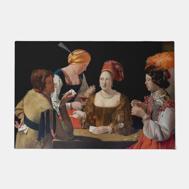 Georges de la Tour - Cheat with Ace of Diamonds Fußmatte (Vorderseite)