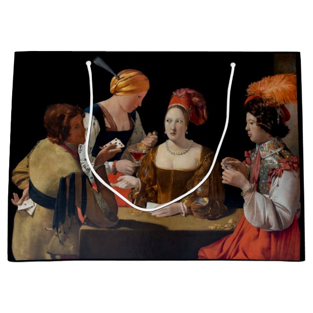 Georges de la Tour - Cheat with Ace of Diamonds Große Geschenktüte (Vorderseite)