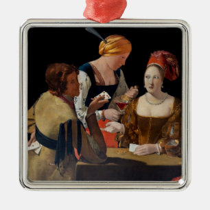 Georges de la Tour - Cheat with Ace of Diamonds Ornament Aus Metall