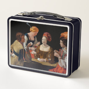Georges de la Tour - Falschspieler mit Karo-Ass Metall Brotdose