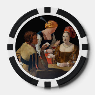 Georges de la Tour - Falschspieler mit Karo-Ass Pokerchips