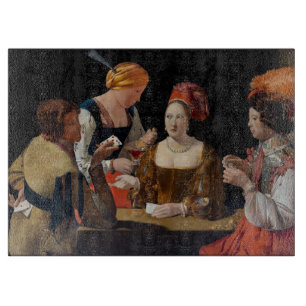 Georges de la Tour - Falschspieler mit Karo-Ass Schneidebrett