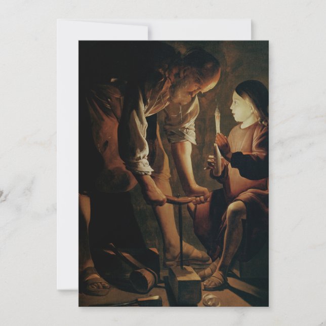 Georges de La Tour - Joseph the Carpenter Einladung (Vorderseite)