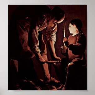Georges de La Tour - St Joseph als Zimmermann Poster
