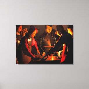 Georges de la Tour - The Dices Players Leinwanddruck