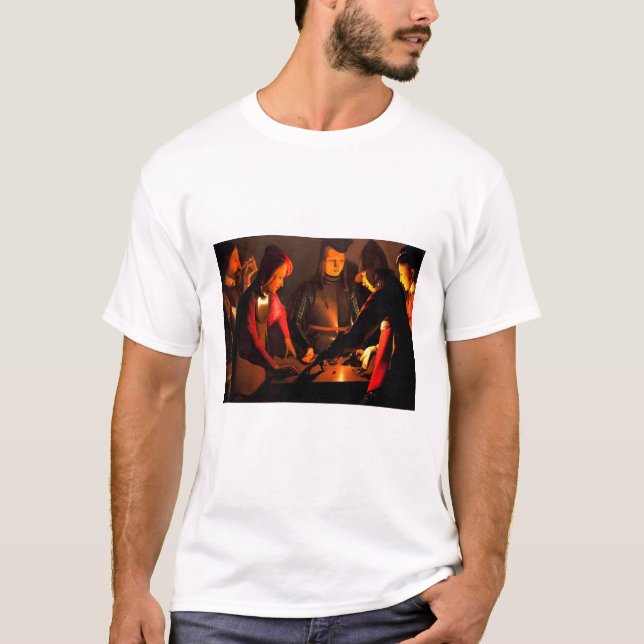 Georges de la Tour - The Dices Players T-Shirt (Vorderseite)