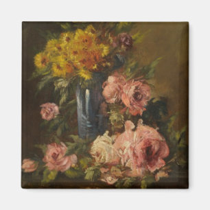 Georges Jeannin Vintage Blume Still Life Magnet
