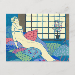 Georges Lepape Vintage Art Deco Mode Les Choses Postkarte