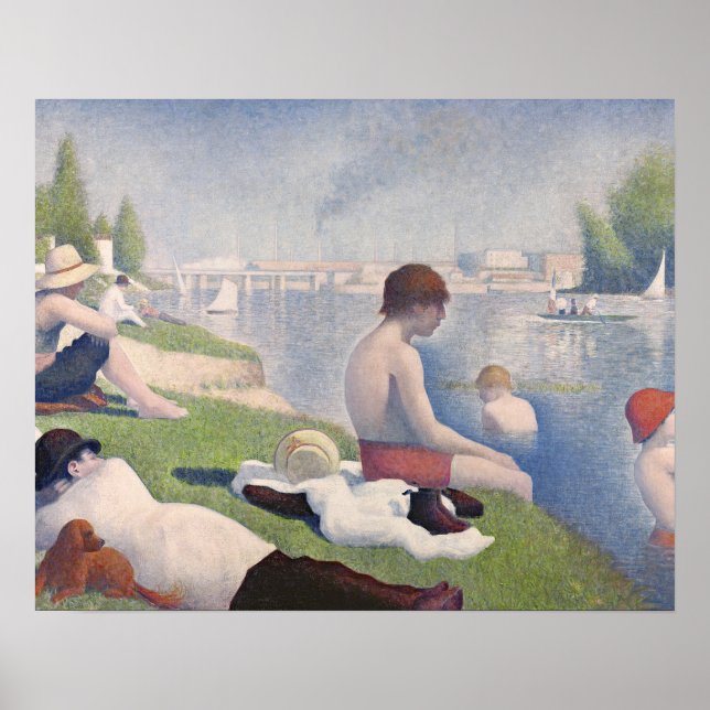 Georges Pierre Seurat | Bathers at Asni � res, 188 Poster (Vorne)