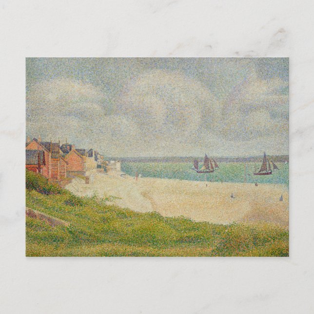 Georges Pierre Seurat | Le Crotoy Blick Upstream Postkarte (Vorderseite)