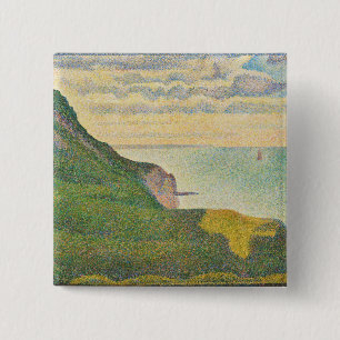 Georges Pierre Seurat  Seascape in Port-en-Bessin Button