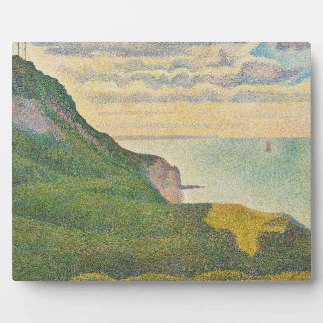 Georges Pierre Seurat | Seascape in Port-en-Bessin Fotoplatte (Vorderseite)