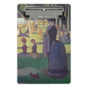 Georges Pierre Seurat Sonntag Nachmittag auf ist Mini Klemmbrett
