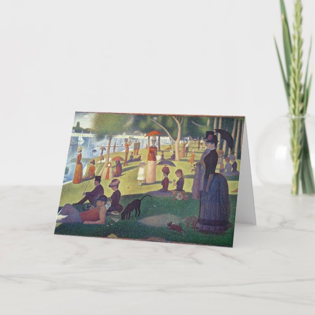 Georges Pierre Seurat | Sonntagnachmittag auf dem  Karte (Vorderseite)