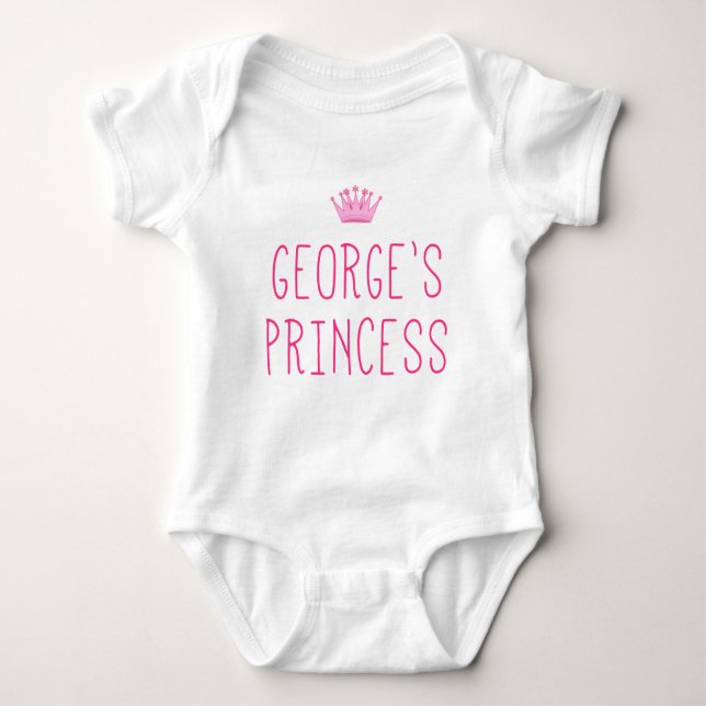 George's Prinzessin Baby Strampler (Vorderseite)