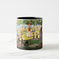 Georges Seurat Am Sonntag Nachmittag Tasse der bil