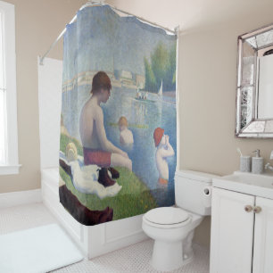 Georges Seurat - Bathers at Asnieres Duschvorhang