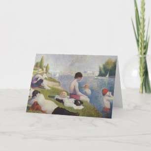 Georges Seurat - Bathers at Asnieres Feiertagskarte