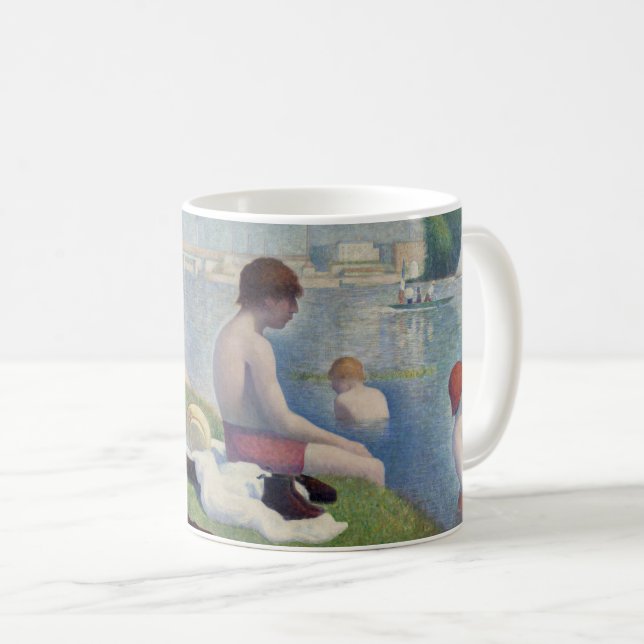 Georges Seurat - Bathers at Asnieres Kaffeetasse (VorderseiteRechts)