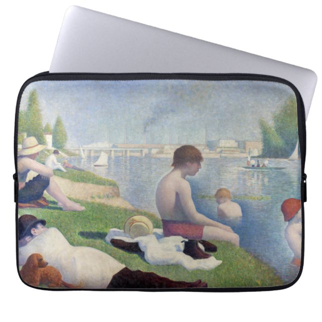 Georges Seurat - Bathers at Asnieres Laptopschutzhülle (Vorderseite)